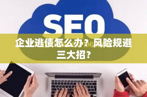 企业逃债怎么办？风险规避三大招？